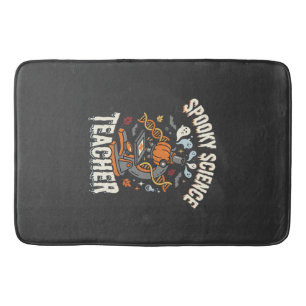 Halloween Biology Teacher Spooky Science Bath Mat