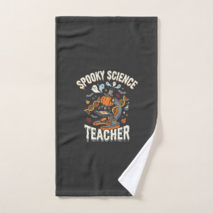 Halloween Biology Teacher Spooky Science Hand Towel