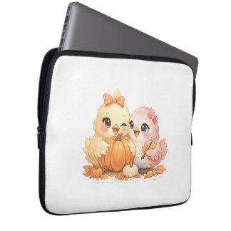 Halloween Bird Friends Autumn Laptop Sleeve