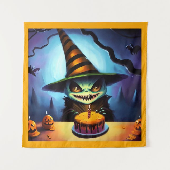Halloween - Birthday 1 Tapestry (Front)