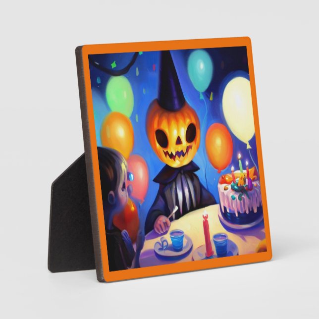 Halloween - Birthday 2 Plaque (Front)