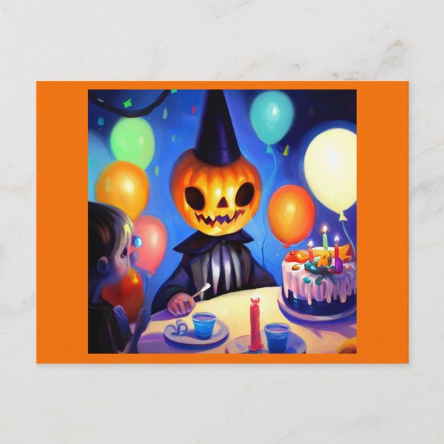 Halloween - Birthday 2 Postcard (Front)