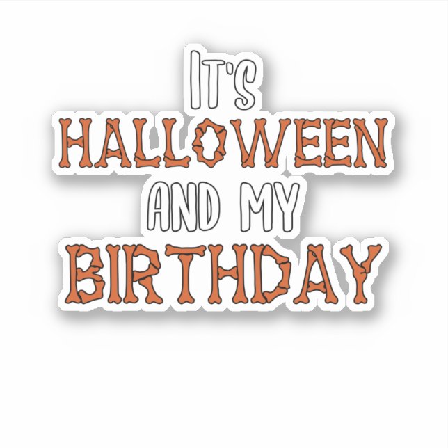 Halloween Birthday 31st October (Front)