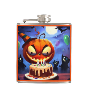 Halloween - Birthday 3 Hip Flask