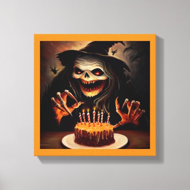 Halloween - Birthday 5 Canvas Print (Front)