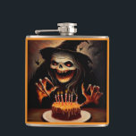 Halloween - Birthday 5 Hip Flask<br><div class="desc">Are you looking for a unique way to celebrate a Halloween birthday? Look no further! Our new image captures the spooky spirit of Halloween while also celebrating the special occasion of a birthday. With vibrant colours and fun graphics, this image is sure to be a hit at any Halloween birthday...</div>