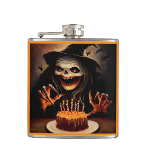 Halloween - Birthday 5 Hip Flask