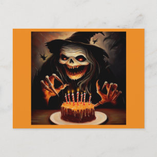 Halloween - Birthday 5 Postcard
