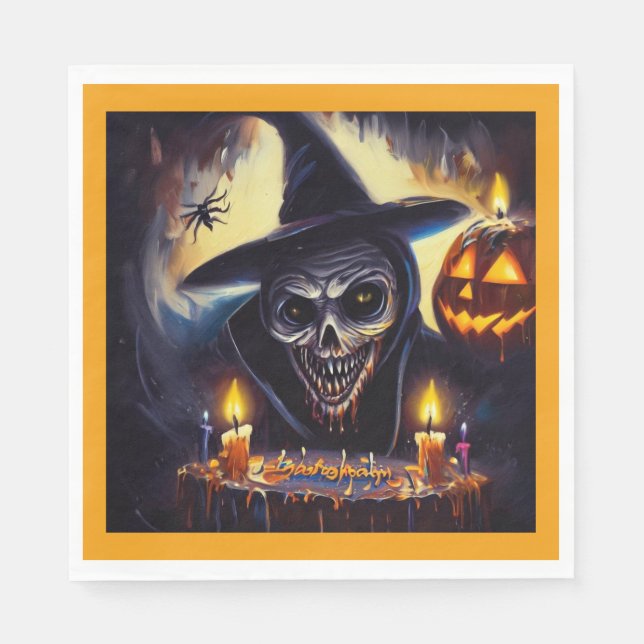 Halloween - Birthday 7 Napkin (Front)