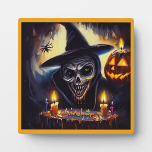 Halloween - Birthday 7 Plaque