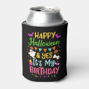 Halloween Birthday Can Cooler