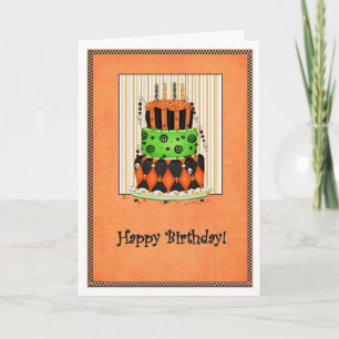 Halloween Birthday  Card