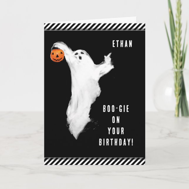 Halloween birthday card (Front)