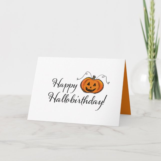 Halloween Birthday Card (Front)