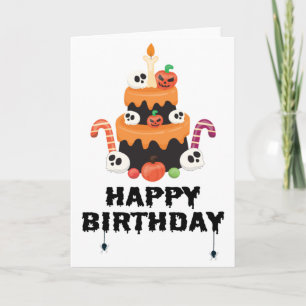 Halloween Birthday Card - October Birthday