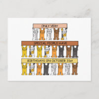 Halloween Birthday Cartoon Cats