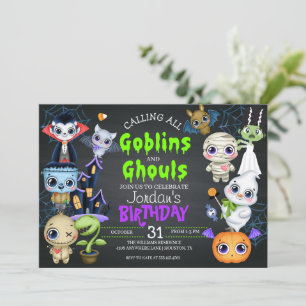 Halloween Birthday Costume Party Invitation