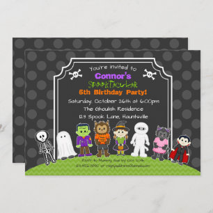 Halloween Birthday Costume Party Invitation