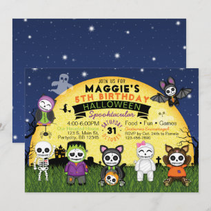 Halloween Birthday Costume Party Invitation