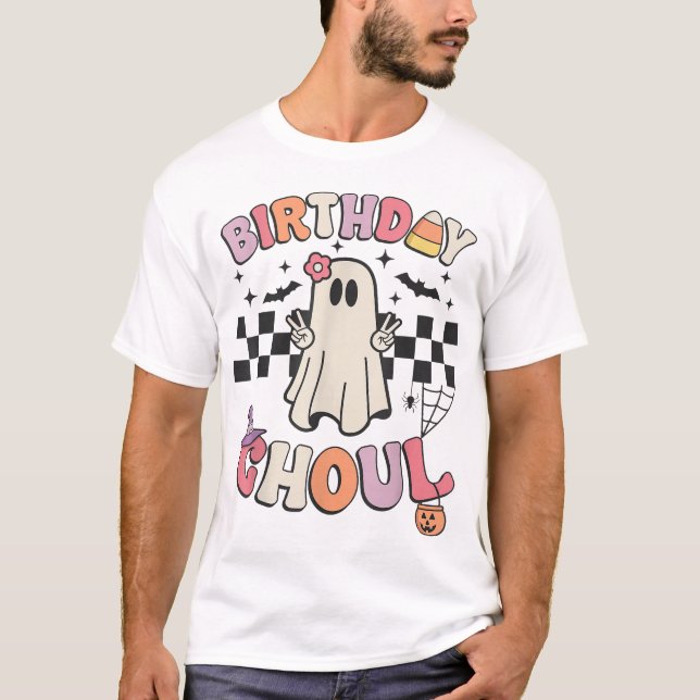 Halloween Birthday Ghoul Bday Party Anniversary  T-Shirt (Front)