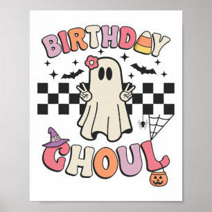 Halloween Birthday Ghoul Bday Party Anniversary Wo Poster