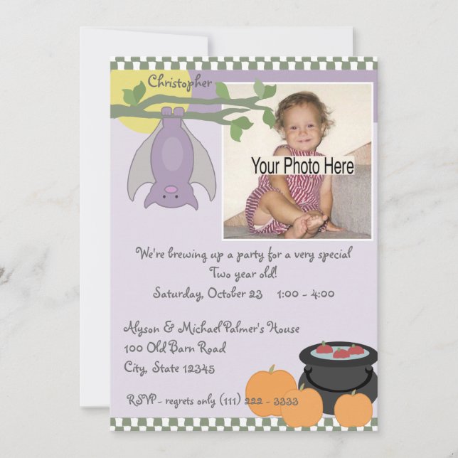Halloween Birthday Invitation (Front)