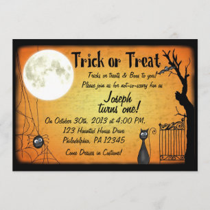 Halloween Birthday Invitation