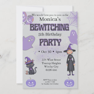 Halloween Birthday Invitation