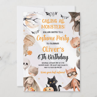 Halloween Birthday Invitation
