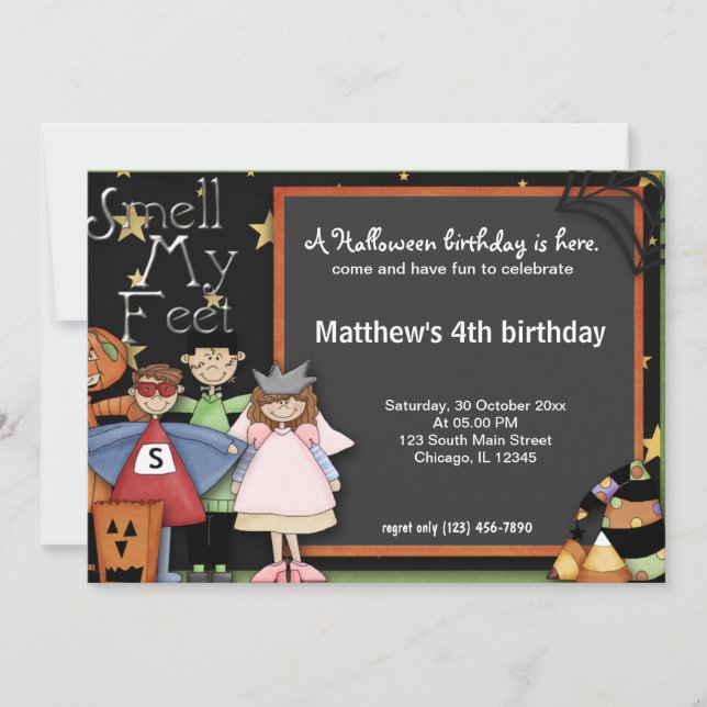 Halloween Birthday Invitation (Front)