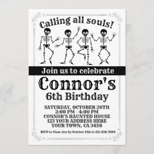 Halloween Birthday Invitation