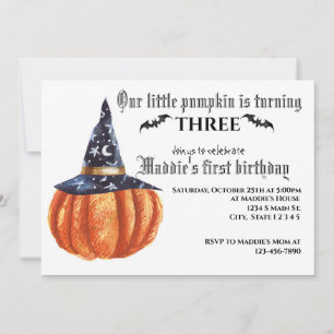Halloween Birthday Invitation