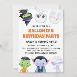 Halloween Birthday Invitation