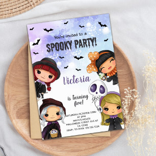 Halloween Birthday Invitation, Halloween Invite