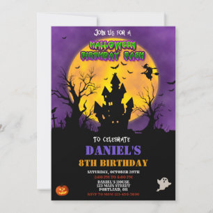 Halloween birthday invitation Kids costume party