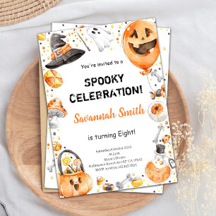 Halloween Birthday Invitations