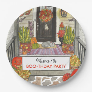 Halloween Birthday Paper Plate