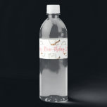 Halloween Birthday Party Decoration Water Bottle Label<br><div class="desc">Are you celebrating a Halloween birthday this year and want a sweet, not spooky, illustrated theme for your party? These extra cute and colourful Halloween themed water bottle labels feature hand drawn festive fun! A happy ghost surrounds your customisable text! Add your child's name for a cute sticker to attach...</div>