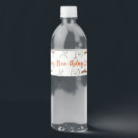 Halloween Birthday Party Decoration Water Bottle Label<br><div class="desc">Are you celebrating a Halloween birthday this year and want a sweet, not spooky, illustrated theme for your party? These extra cute and colourful Halloween themed water bottle labels feature hand drawn festive fun! A happy ghost surrounds your customisable text! Add your child's name for a cute sticker to attach...</div>