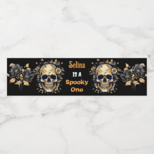 Halloween Birthday Party Drinking Cocktail Water Bottle Label