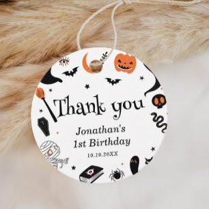 Halloween Birthday Party for Kids Favour Tags