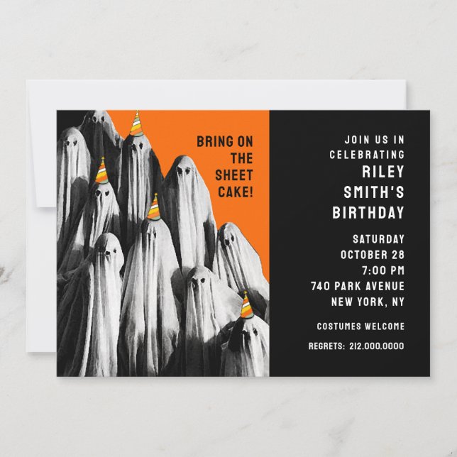 Halloween Birthday Party Invitation (Front)