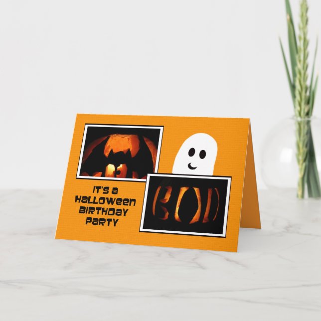 Halloween Birthday Party Invitation (Front)
