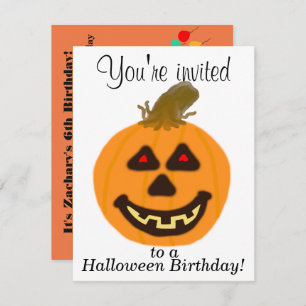 Halloween Birthday Party Invitations CUSTOMIZE