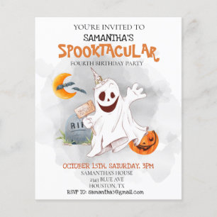 Halloween Birthday Party Kids Spooktacular Ghost