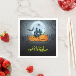 Halloween Birthday Party Napkin