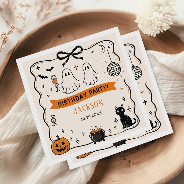  Halloween Birthday Party Napkin (Creator Uploaded)