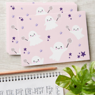 Halloween Birthday Party Pink Girl Cute Spooky Envelope