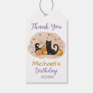 Halloween Birthday Party Thank You  Gift Tags