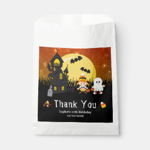 Halloween Birthday Party Witch Ghost Orange Favour Bags